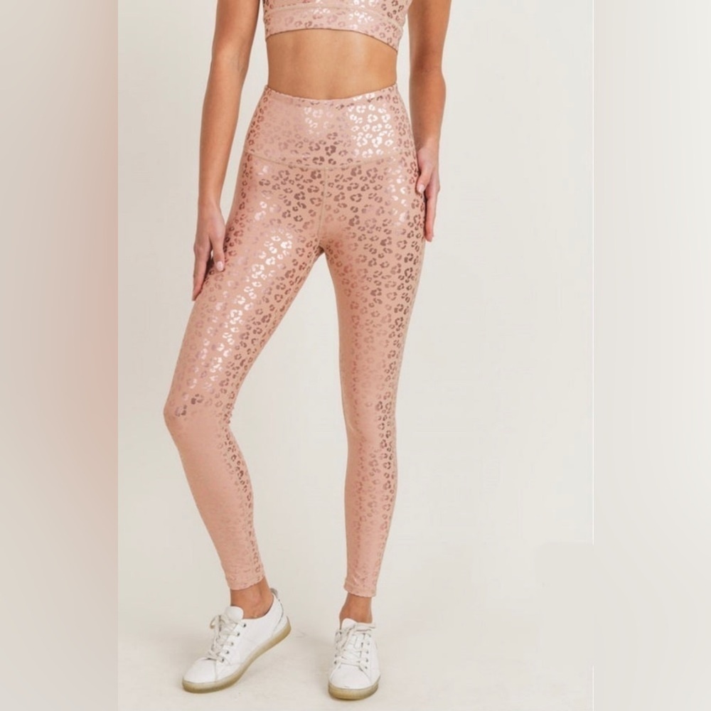 Highwaist Animal Shimmer Foil Leggings